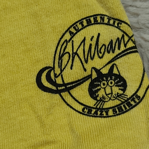 Crazy Shirts Yellow Catnapple Graphic T-Shirt Dole Pinapple Plantation Size S - Picture 8 of 10